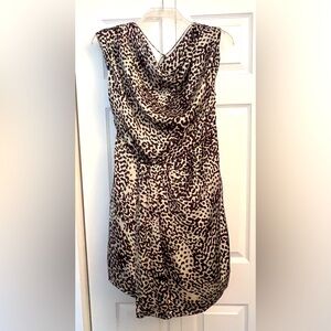 Vince Camuto Leopard-print Backless Dress